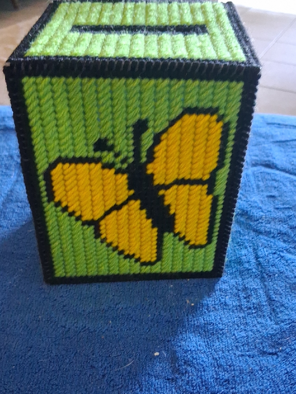 Butterfly Tissue Box Cover - Picture 2 of 5